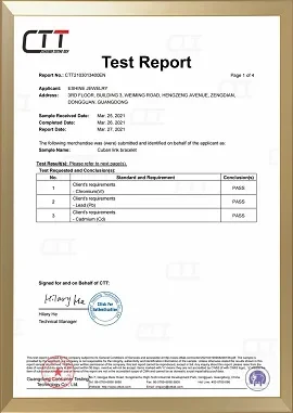 HOLYCOME certificate 2