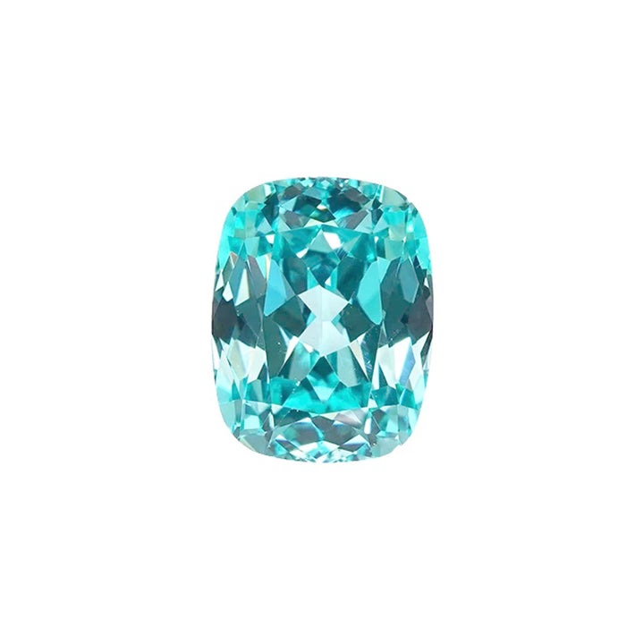 Antique Cushion Cut Lab Grown Paraiba YAG