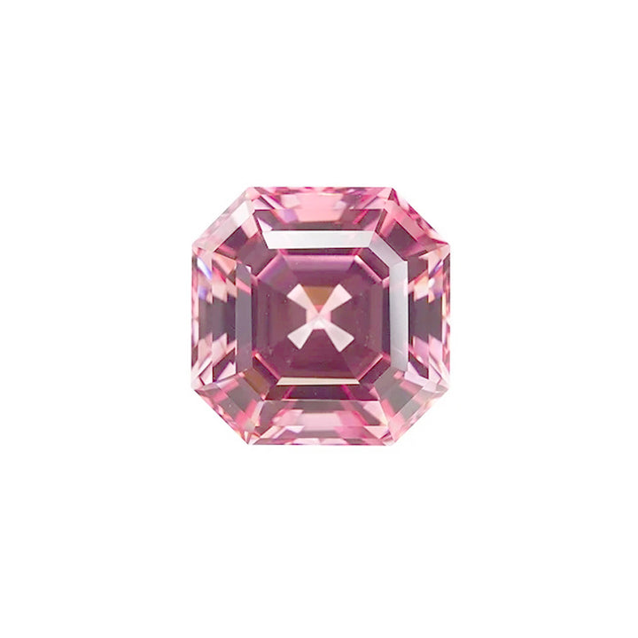 Asscher Cut Lab Grown Padparadscha