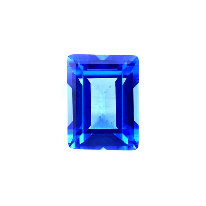 Baguette Cut Lab Grown Blue Spinel