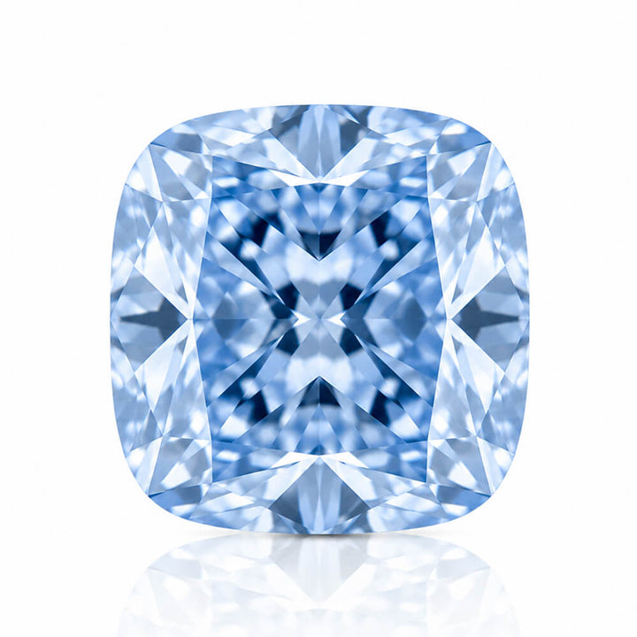 2.42ct VVS2 Cushion Cut Lab Grown Blue Diamond