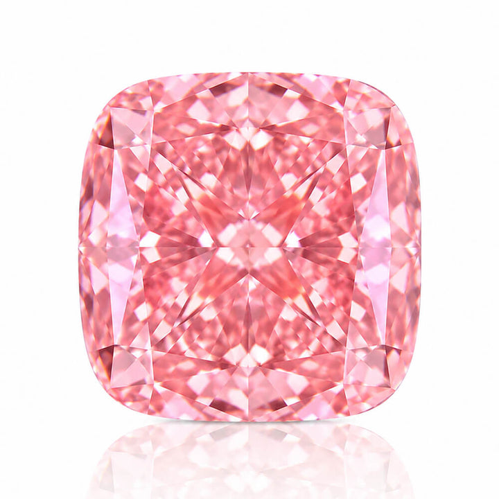 4.10ct VS1 Cushion Cut Lab Grown Pink Diamond