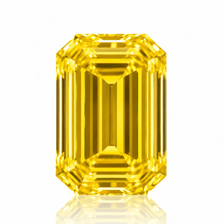 1.21ct VVS2 Emerald Cut Lab Grown Yellow Diamond