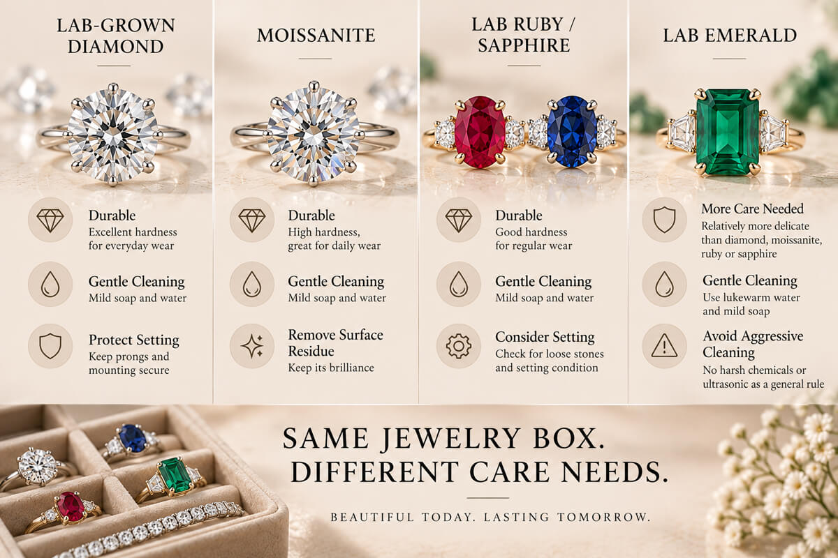 Gemstone Care Comparison