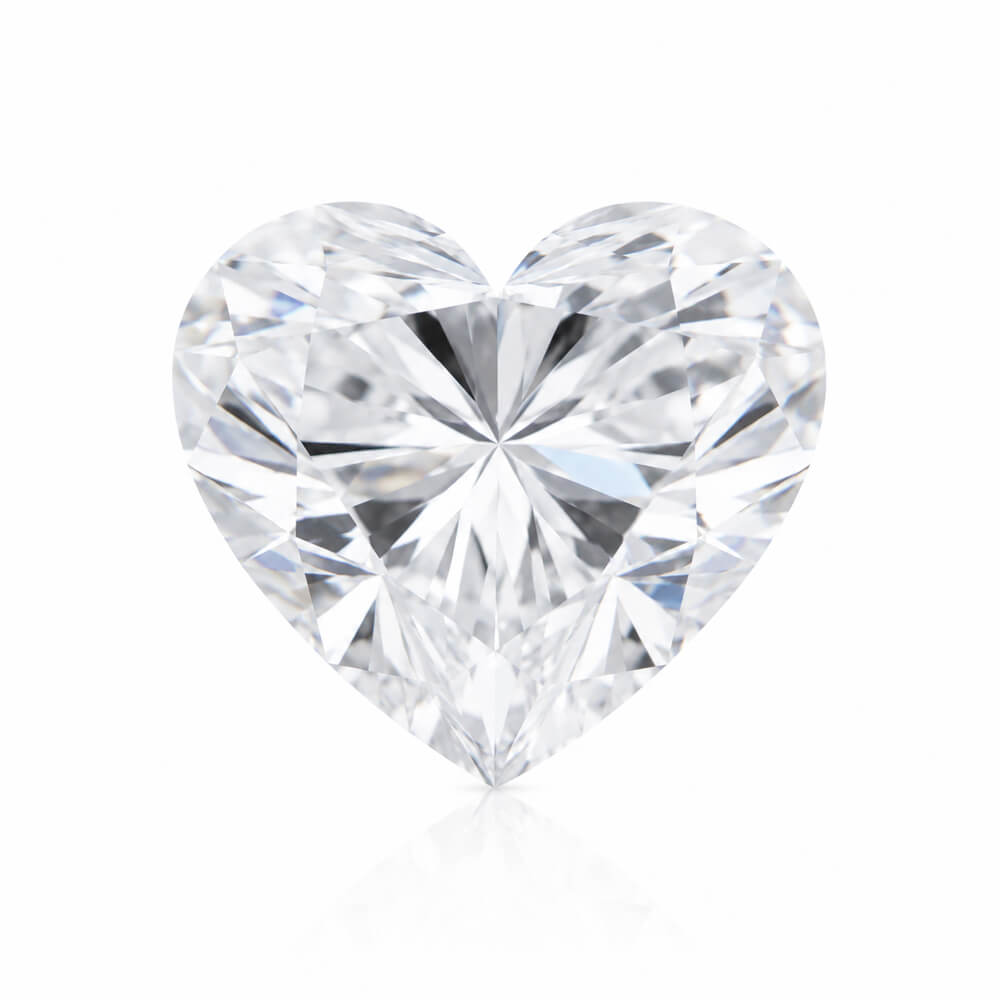 1.01ct D VVS1 Heart Cut Lab Grown Diamond