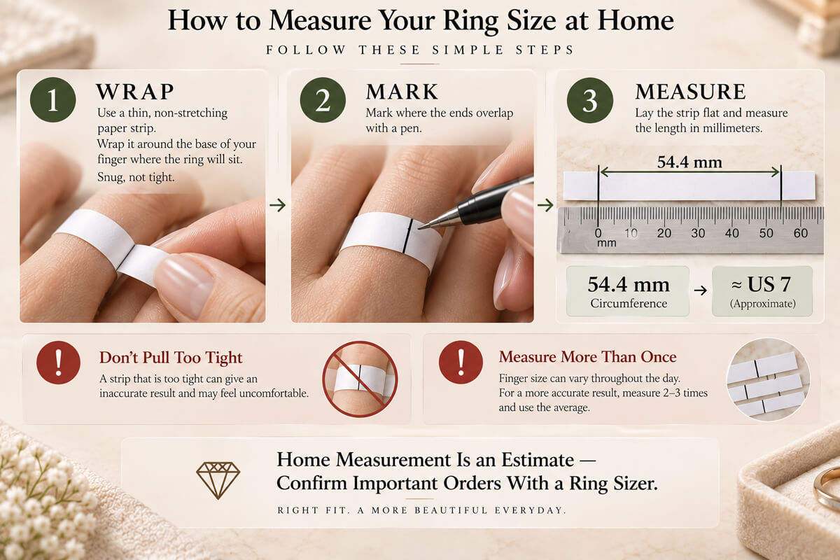 How to Measure Your Finger at Home