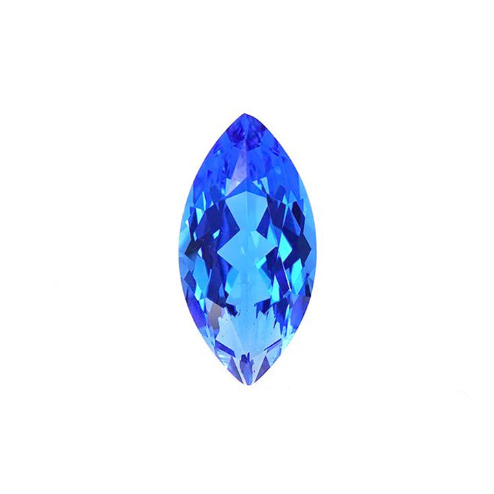 Marquise Cut Lab Grown Blue Spinel