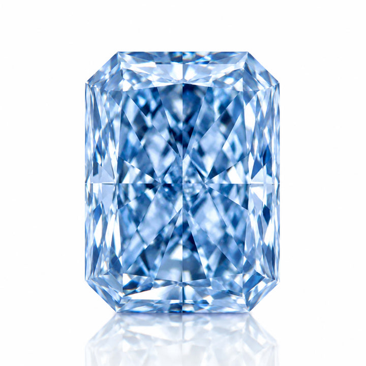 2.04ct VS1 Radiant Cut Lab Grown Blue Diamond