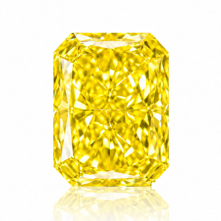 1.57ct VVS2 Radiant Cut Lab Grown Yellow Diamond
