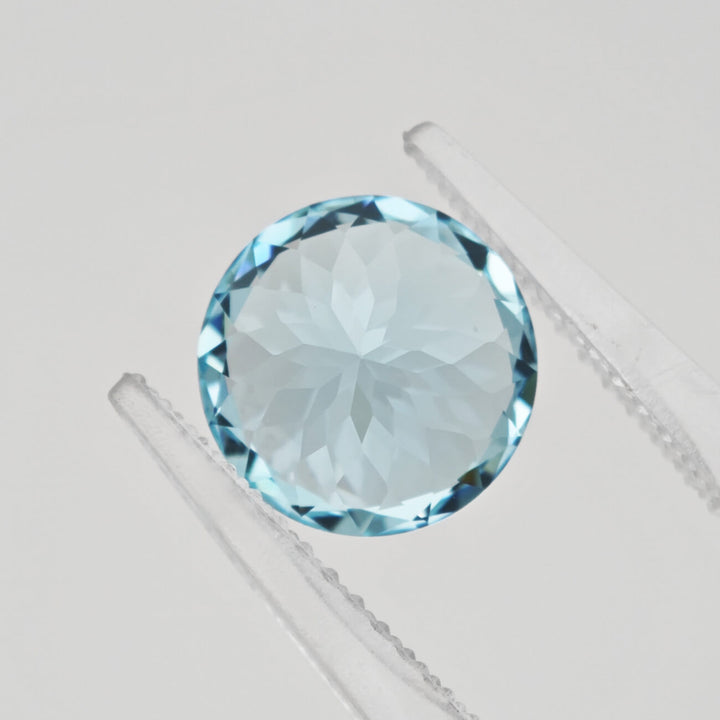 Round Brilliant Cut Lab Grown Paraiba YAG