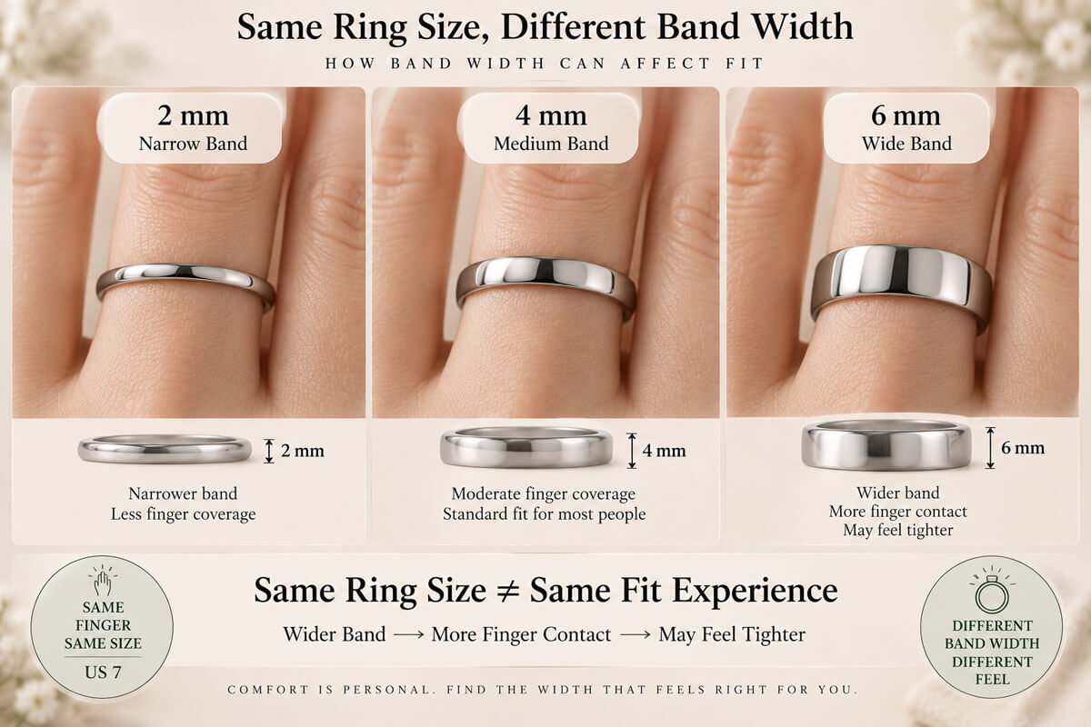 Same Size of Different Band Width