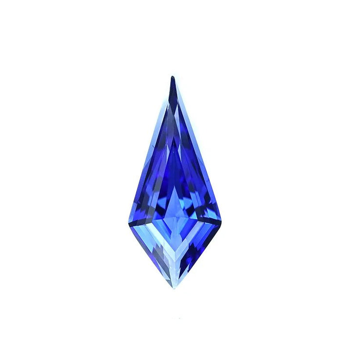 Kite Shape Lab Grown Blue Sapphire