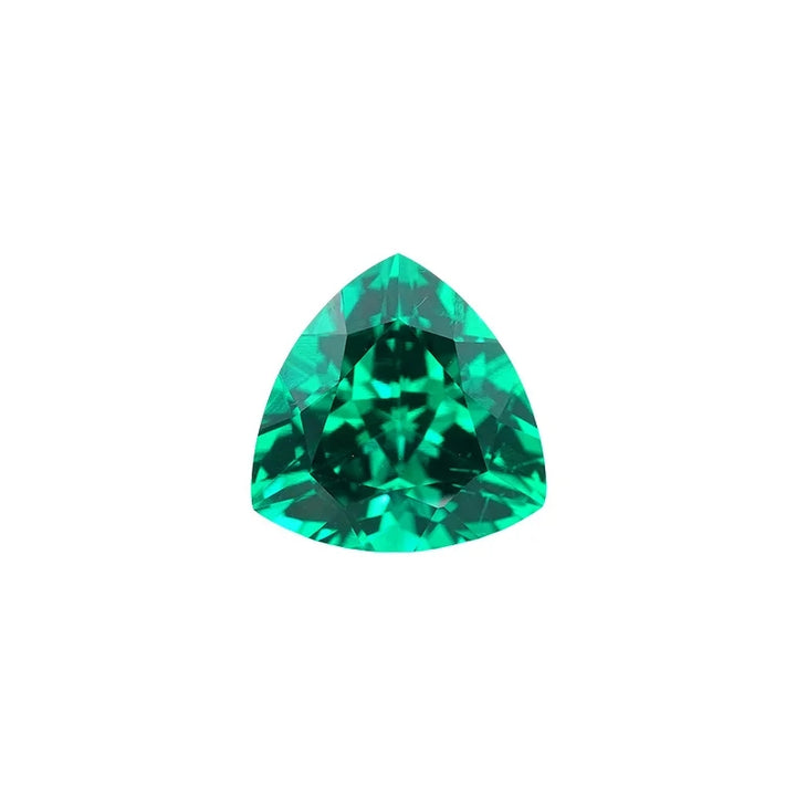Trillion Cut Lab Grown Emerald
