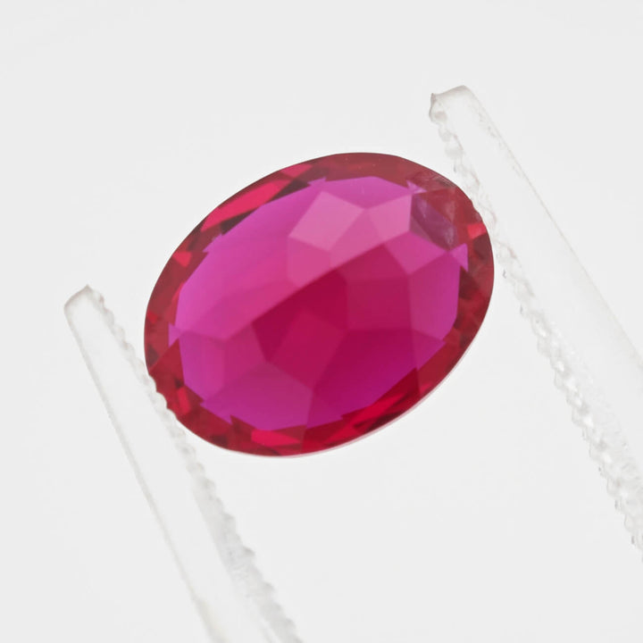 Oval Cut Lab Grown Ruby