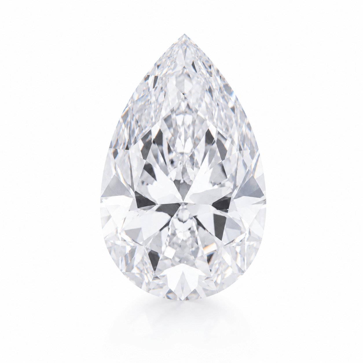 1.00ct F VS1 Pear Cut Lab Grown Diamond